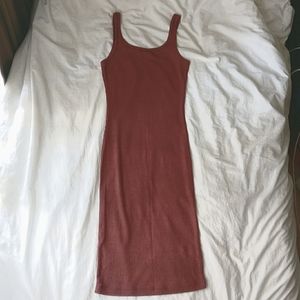 Dynamite Sexy bodycon brick red dress EUC